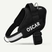 CIRA — CIRA personalized black dog harness — en-harness-1