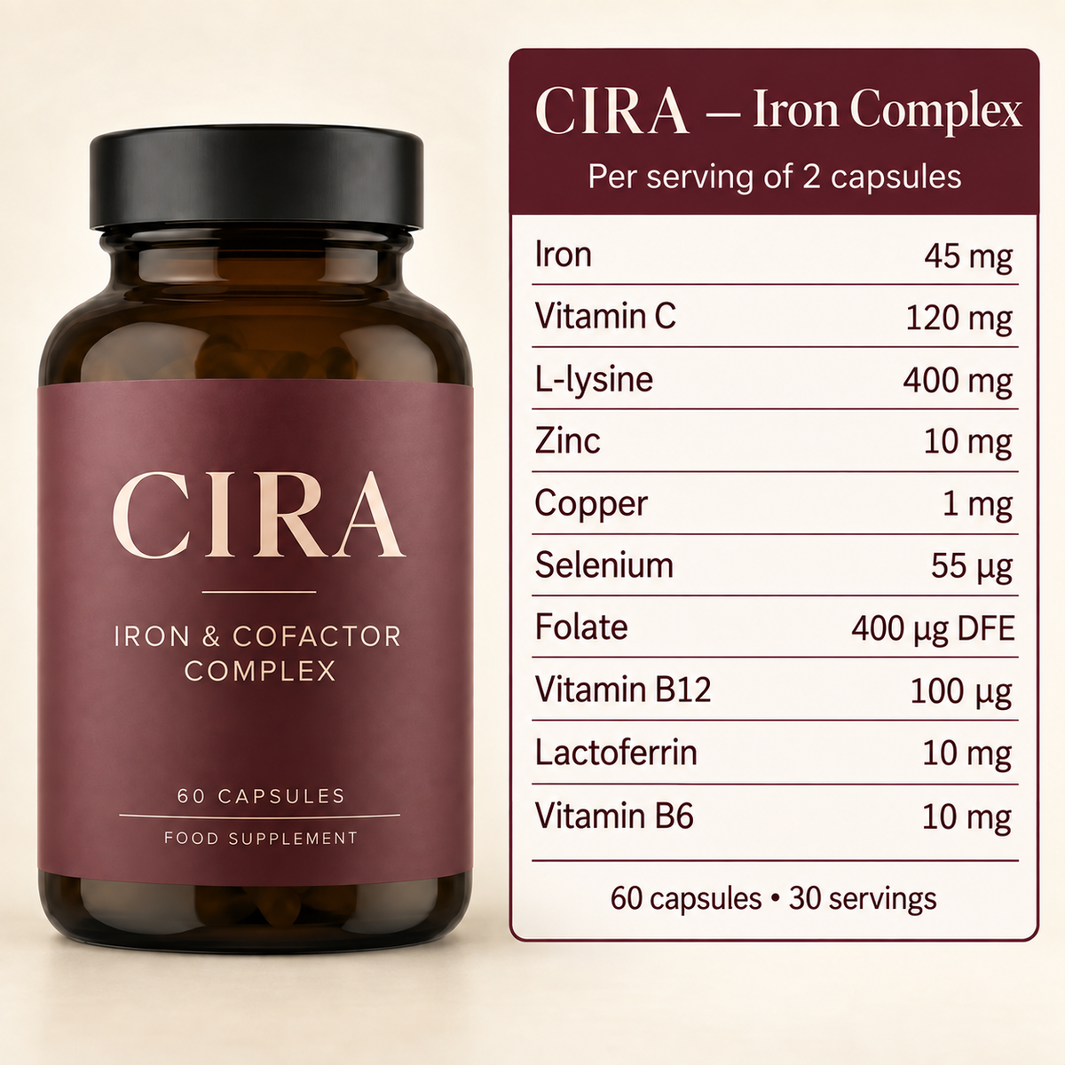 CIRA — Amounts per serving — en-iron-4