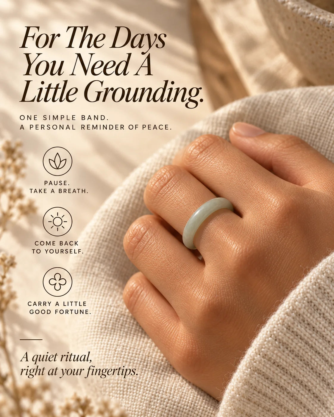 CIRA — Skinny Jade Ring
